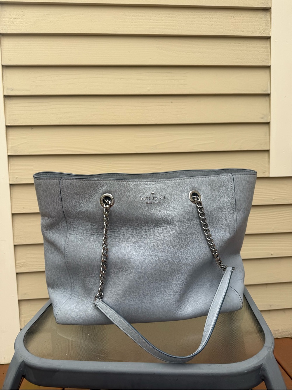 Kate spade Infinite Pebble Triple Compartment Tote - grey/blue